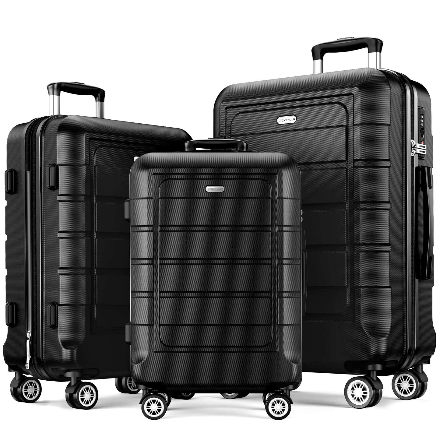 Expandable ShowKoo Suitcase - Durable & TSA Lock