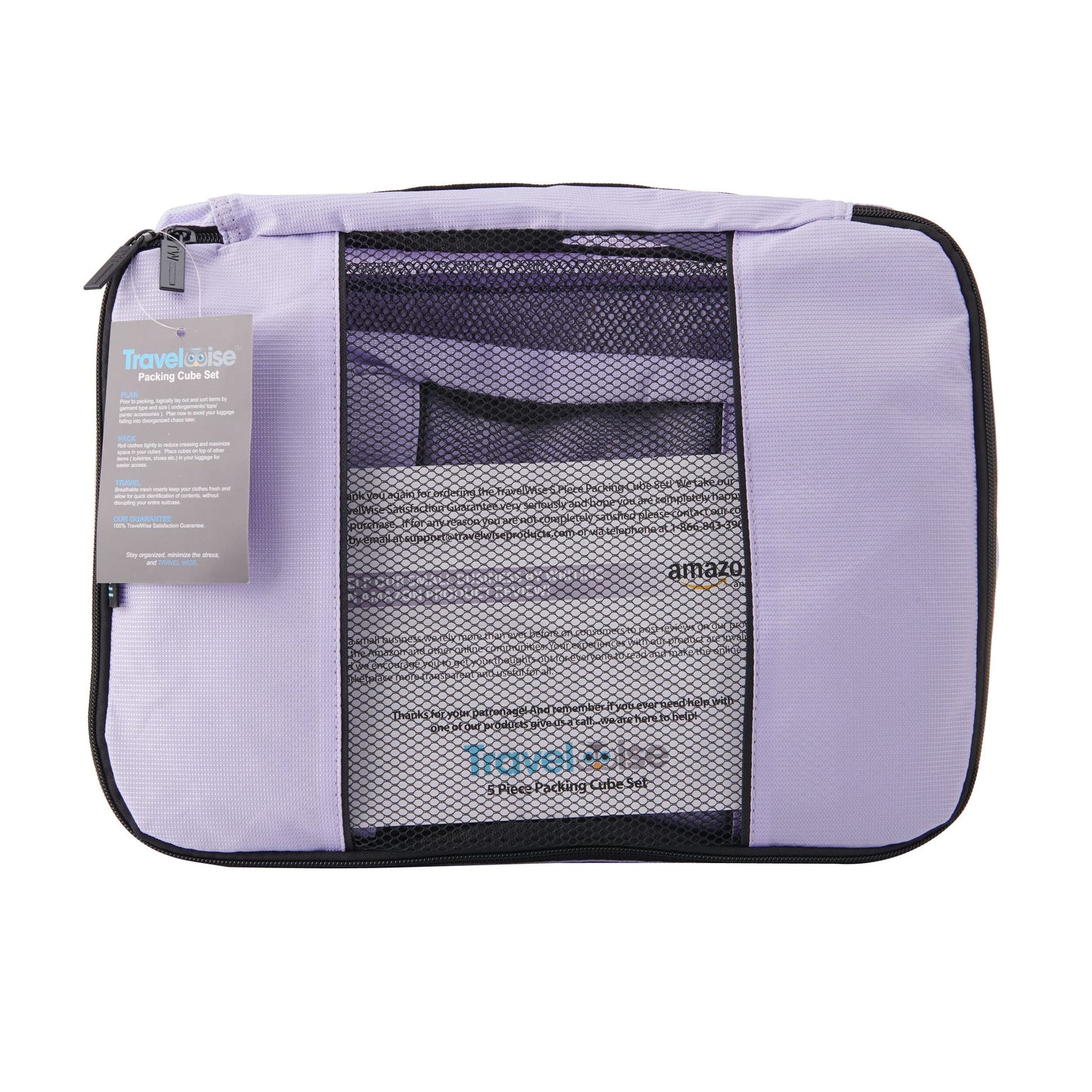 TravelWise Weekender Packing Cube Set - Silver 5-Piece