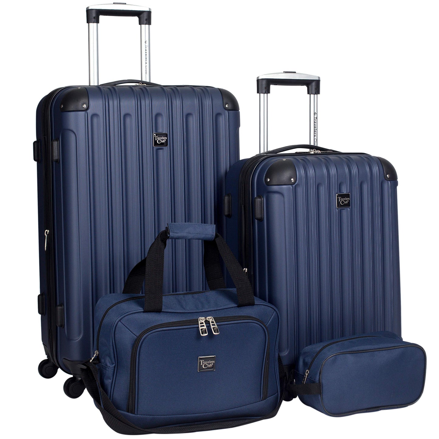 Rose Gold Hardside Luggage Set - 4-Piece Travel Kit