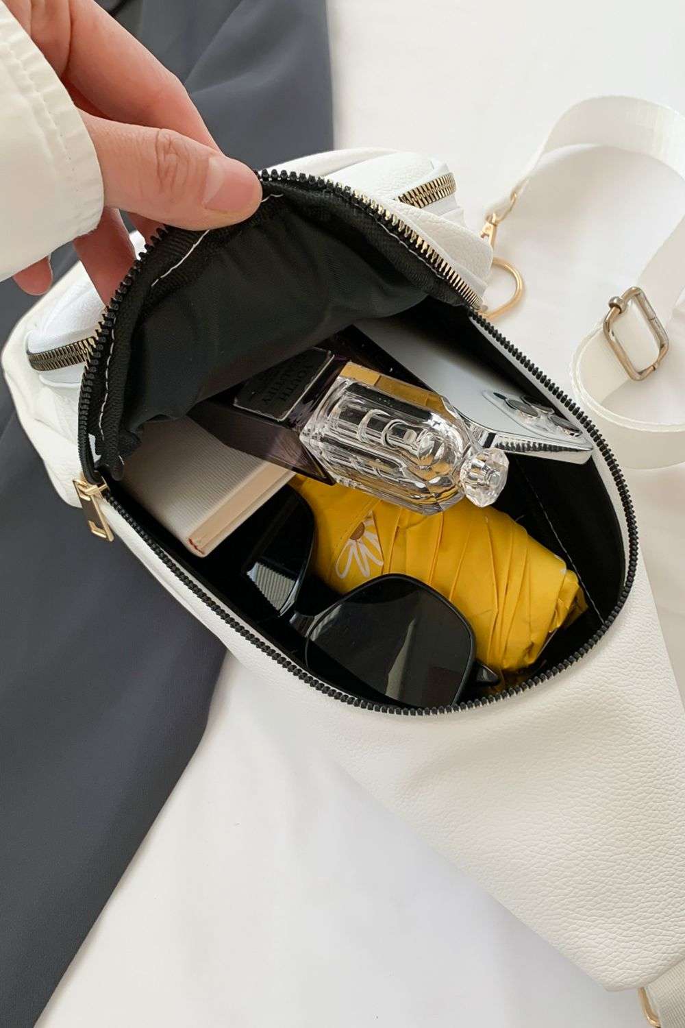 PU Leather Sling Bag - Premium Crossbody Bag from Trendsi - Just $25.99! Shop now at Handbags Specialist Headquarter