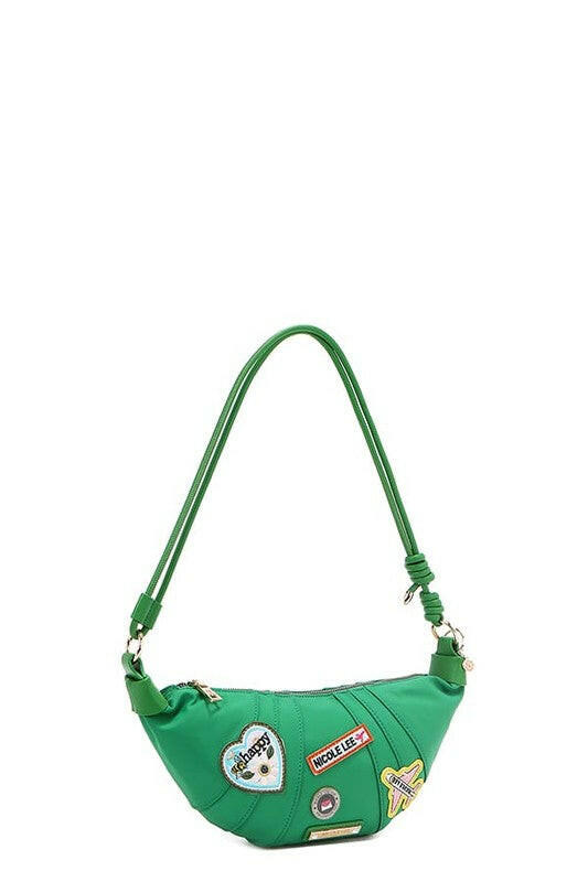 Nicole Lee USA Color Patch Croissant Bag.