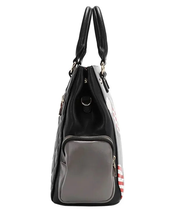 Nicole Lee USA Eco-Leather Handbag with Side Pockets - Premium Tote Bag from Trendsi - Just $55.99! Shop now at Handbags Specialist Headquarter