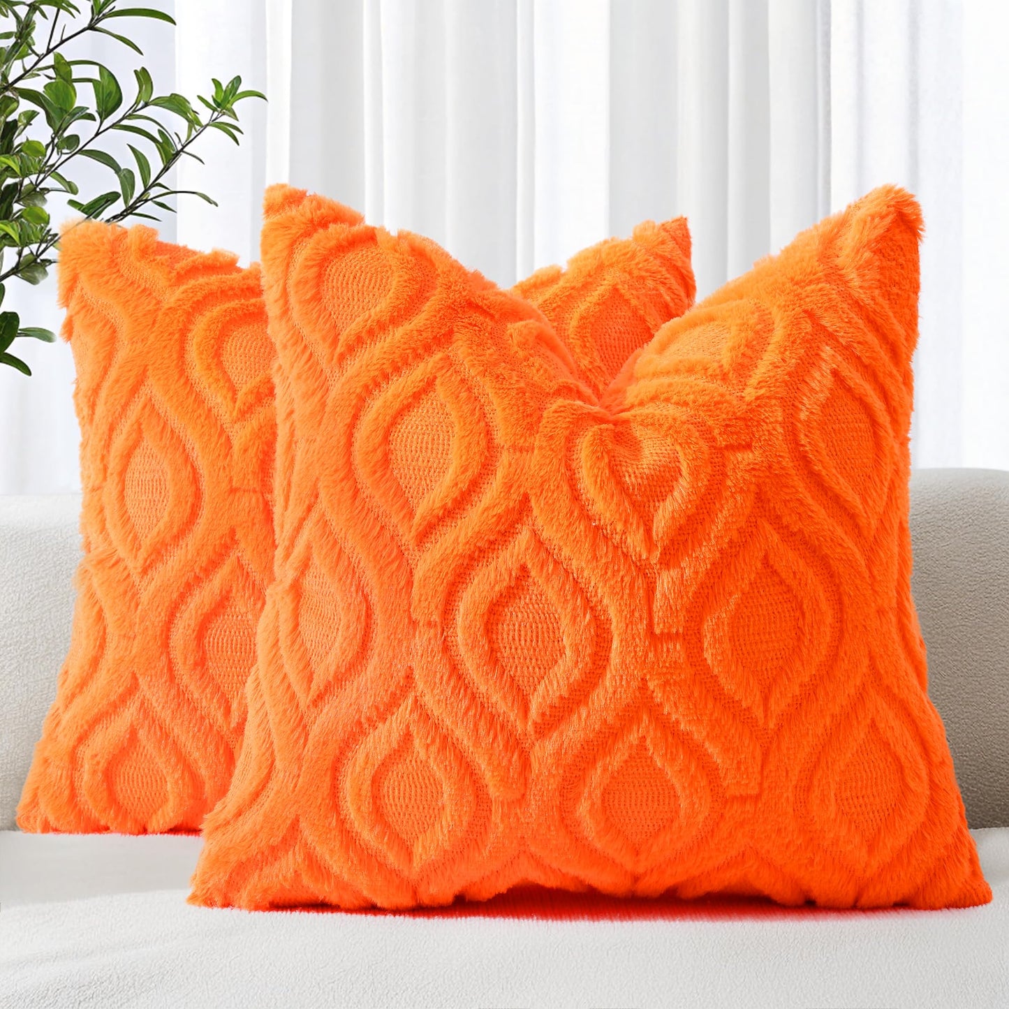 Farmhouse Faux Wool Pillow Covers