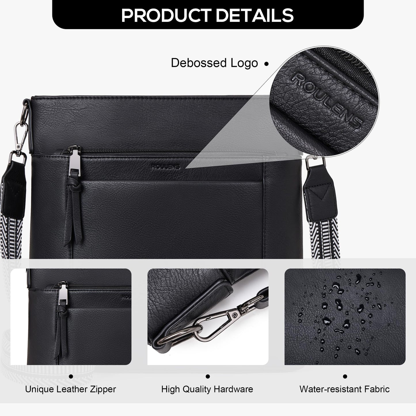 Chic Leather Crossbody with Card Slots for Women