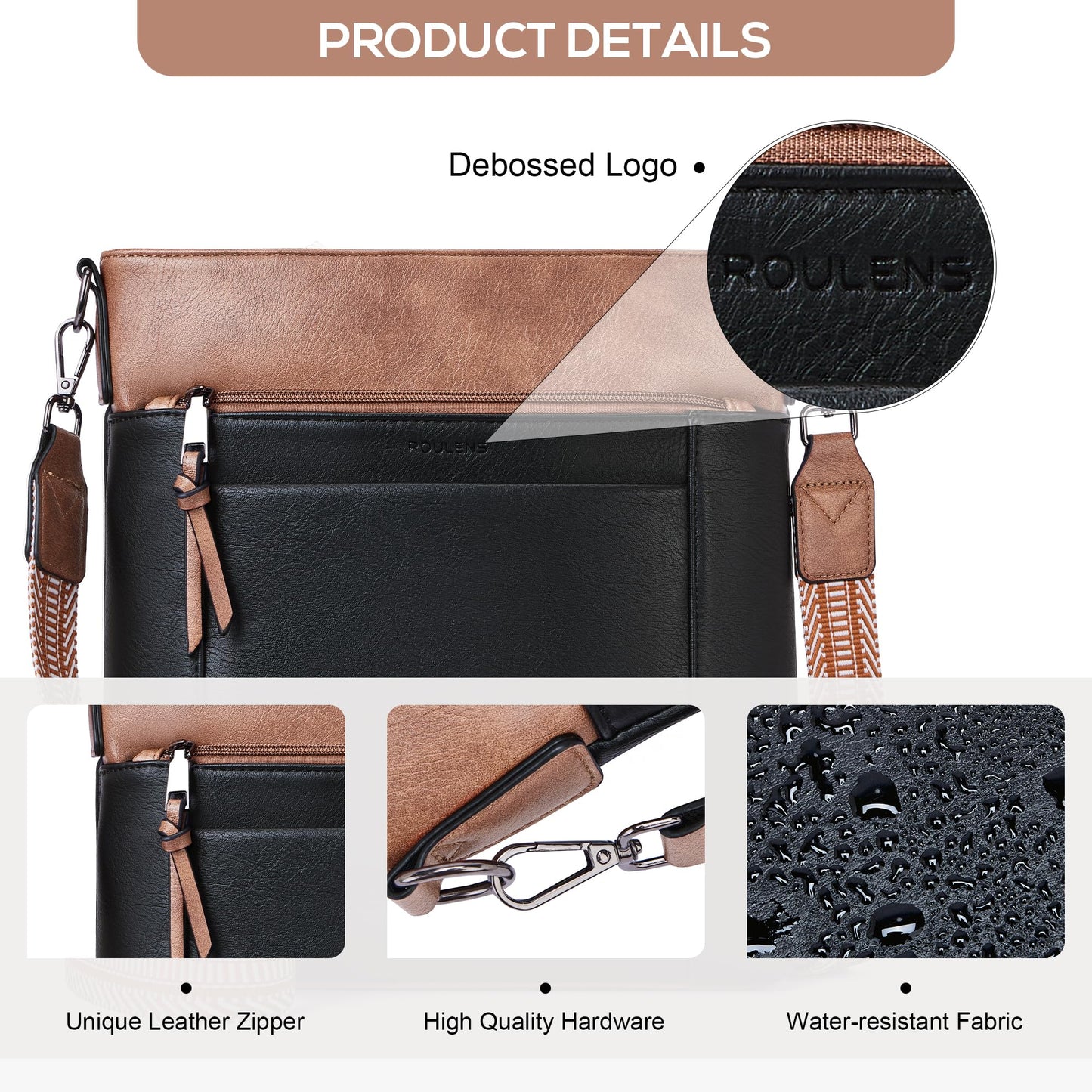 Chic Leather Crossbody with Card Slots for Women
