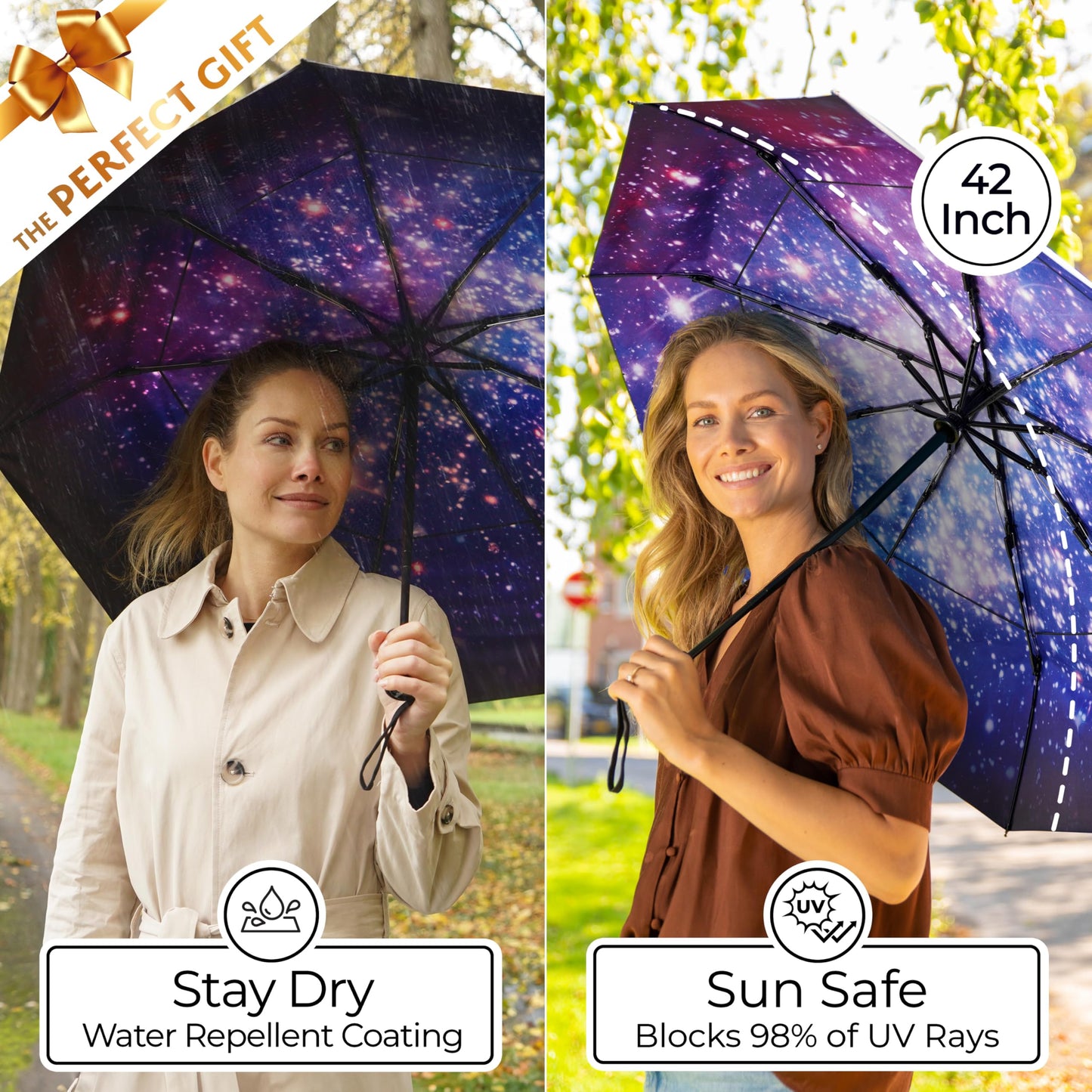 TUMELLA Elite Windproof Travel Umbrella