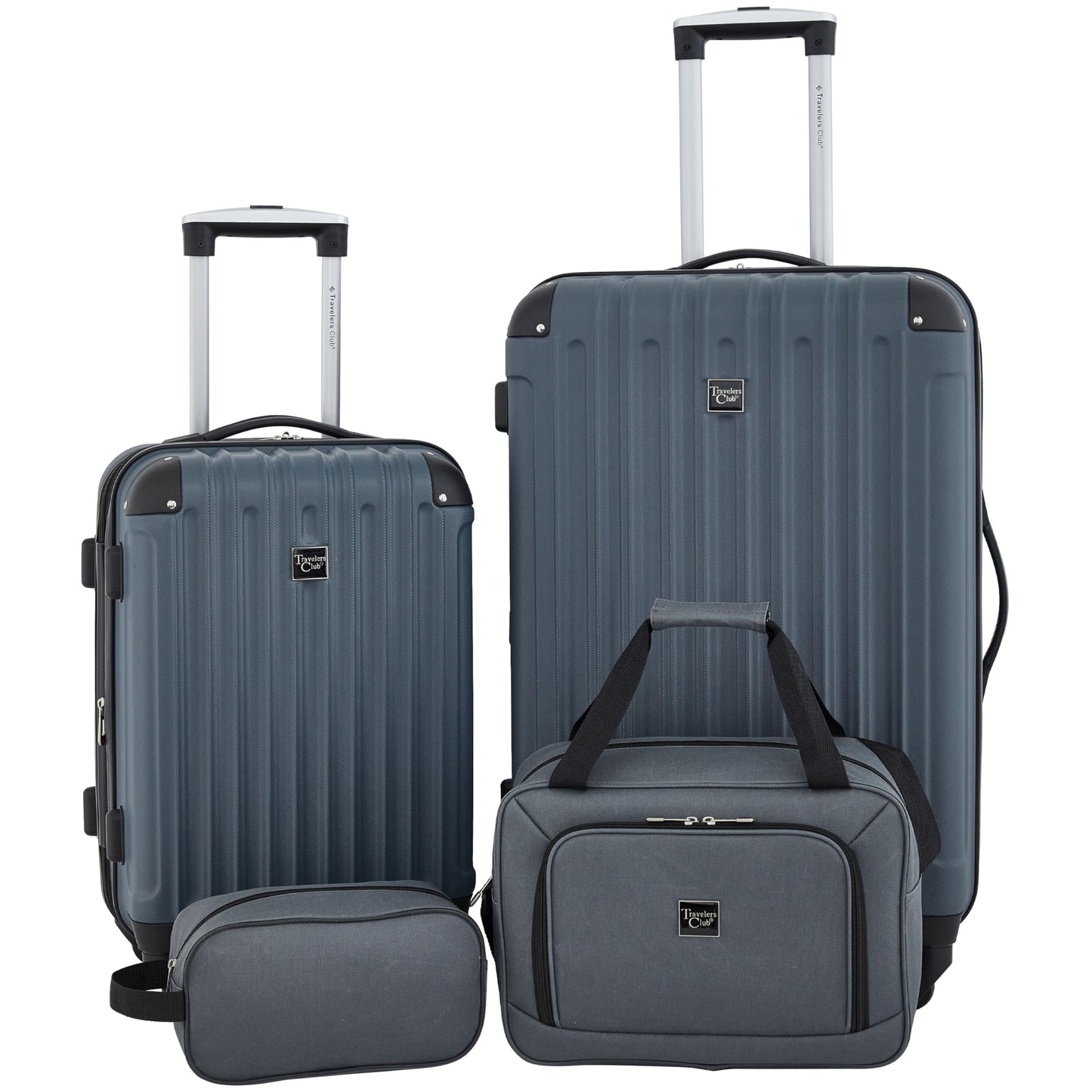 Rose Gold Hardside Luggage Set - 4-Piece Travel Kit