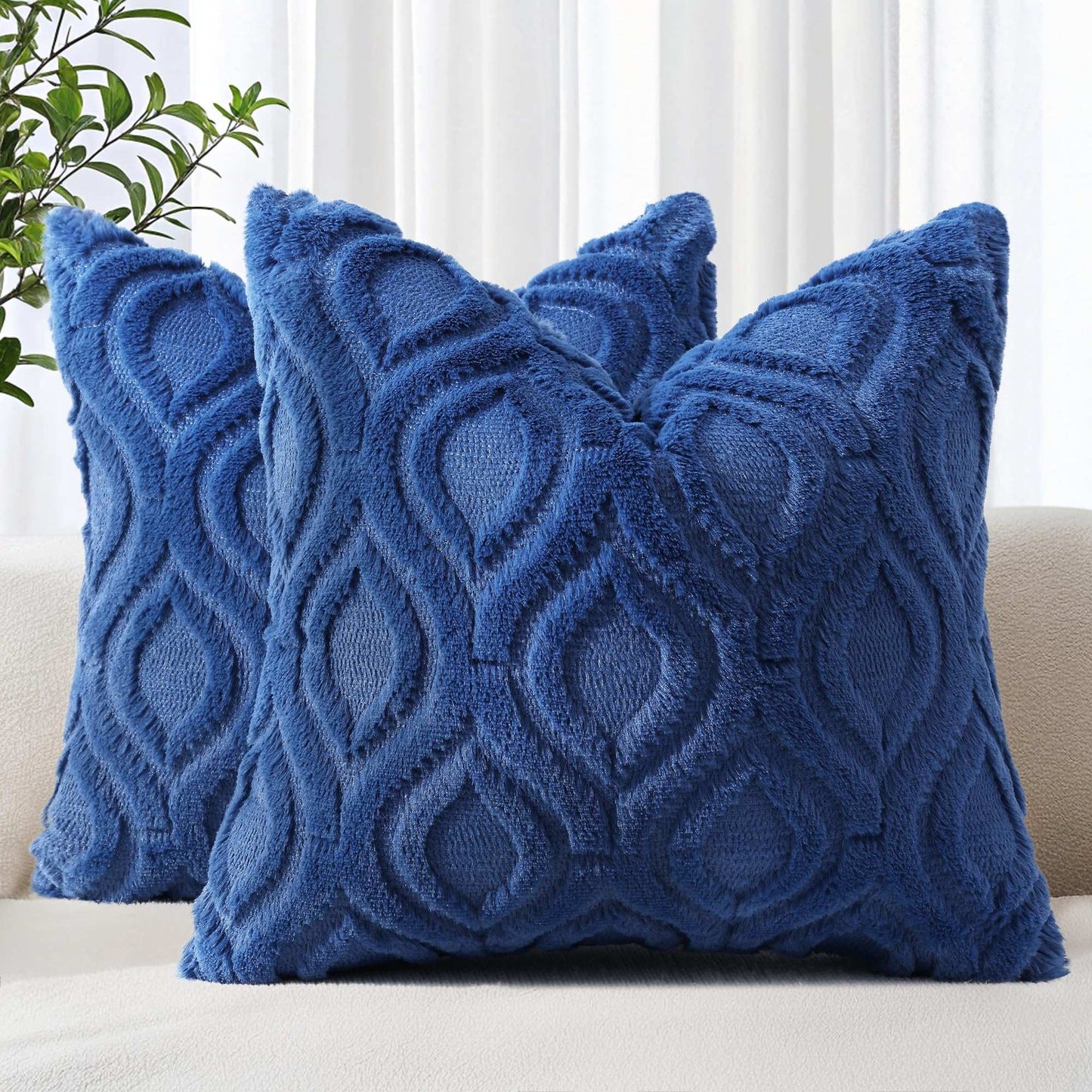 Farmhouse Faux Wool Pillow Covers