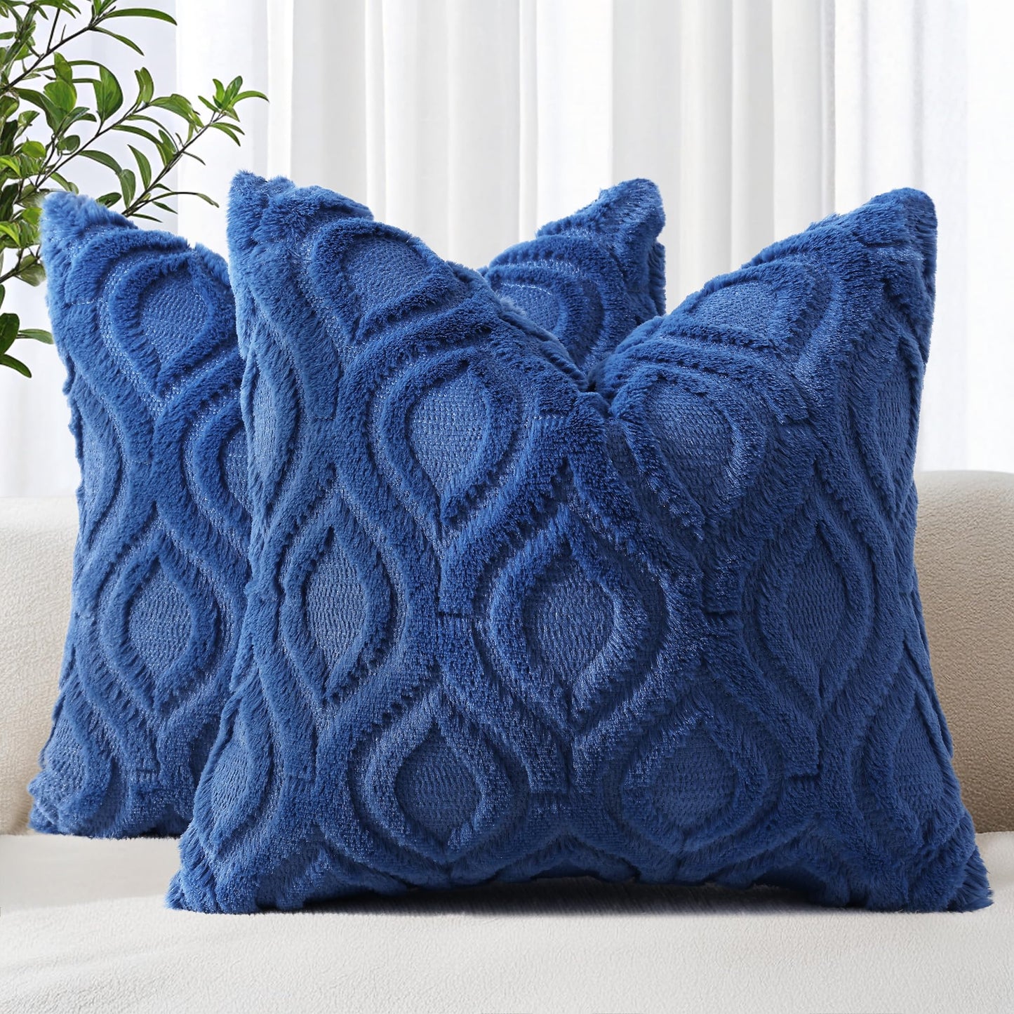 Farmhouse Faux Wool Pillow Covers