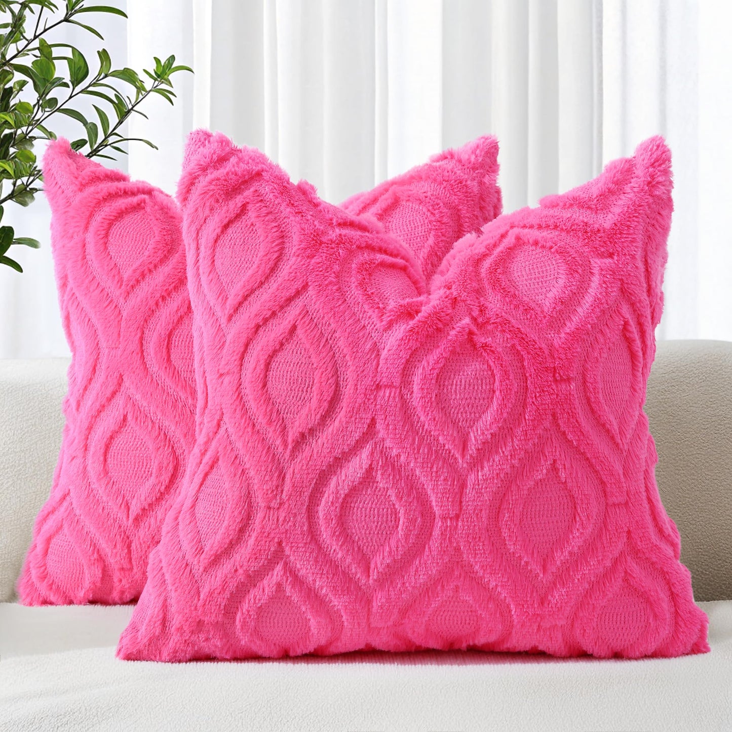 Farmhouse Faux Wool Pillow Covers
