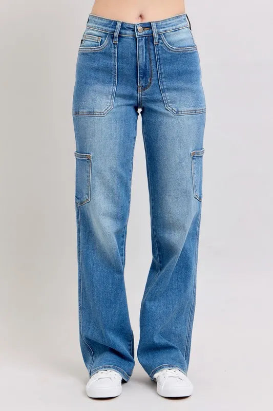 Judy Blue Full Size High Waist 90's Straight Jeans Plus Size - Premium Women / Jeans & Denim from Trendsi - Just $67.99! Shop now at Handbags Specialist Headquarter