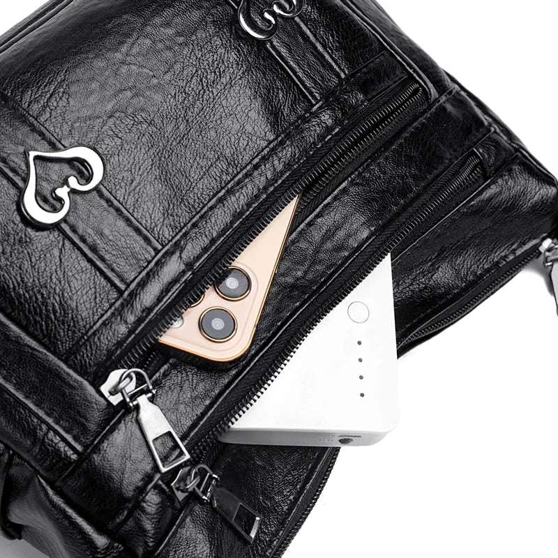 PU Leather Multi-Pockets Crossbody Bag - Premium Crossbody Bag from Trendsi - Just $27.99! Shop now at Handbags Specialist Headquarter
