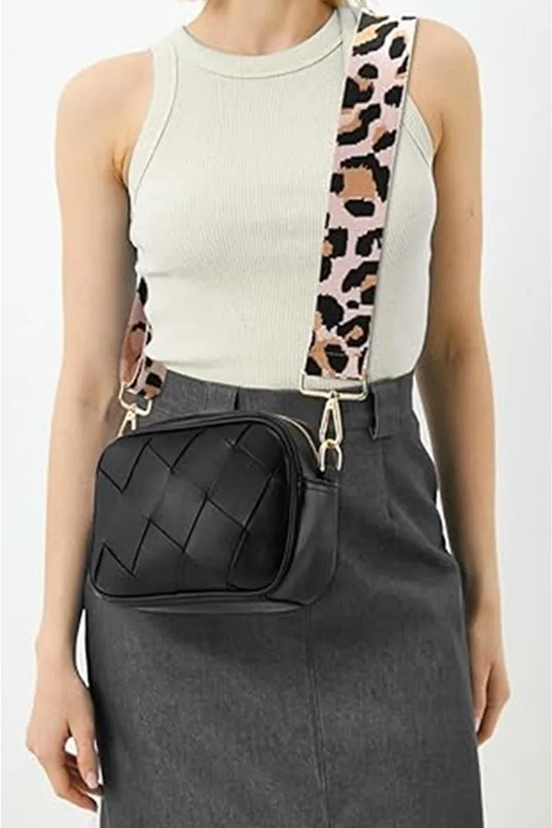 Zenana Cassette Woven Crossbody Bag - Premium Crossbody Bag from Trendsi - Just $35.99! Shop now at Handbags Specialist Headquarter
