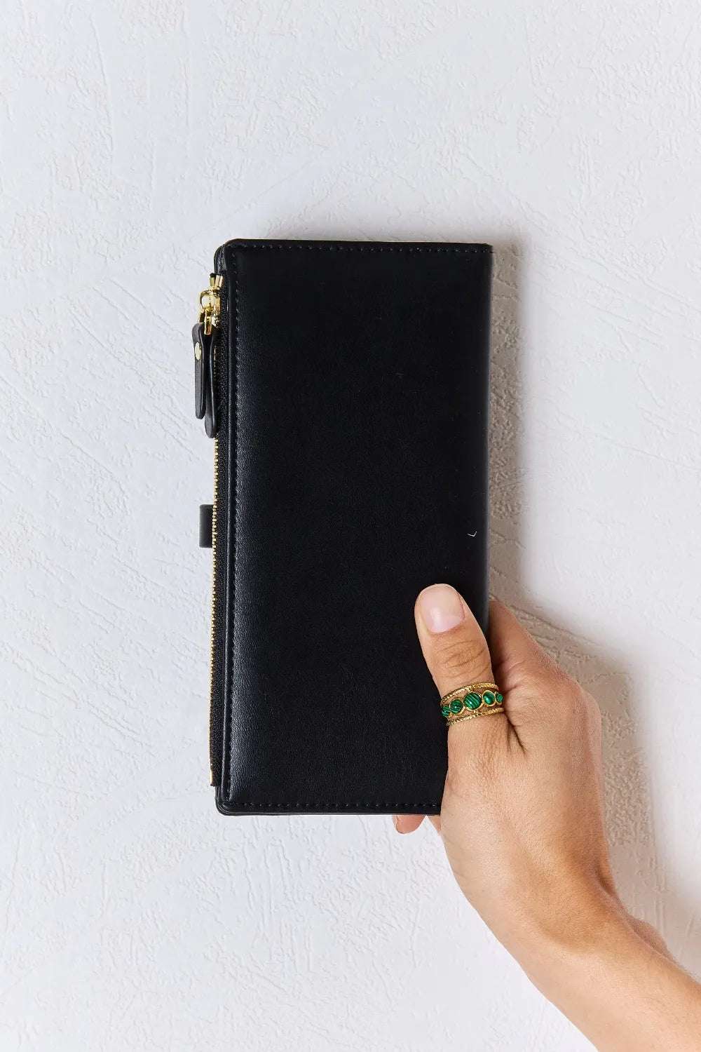 David Jones Texture PU Leather Wallet - Premium Wallet from Trendsi - Just $28.99! Shop now at Handbags Specialist Headquarter