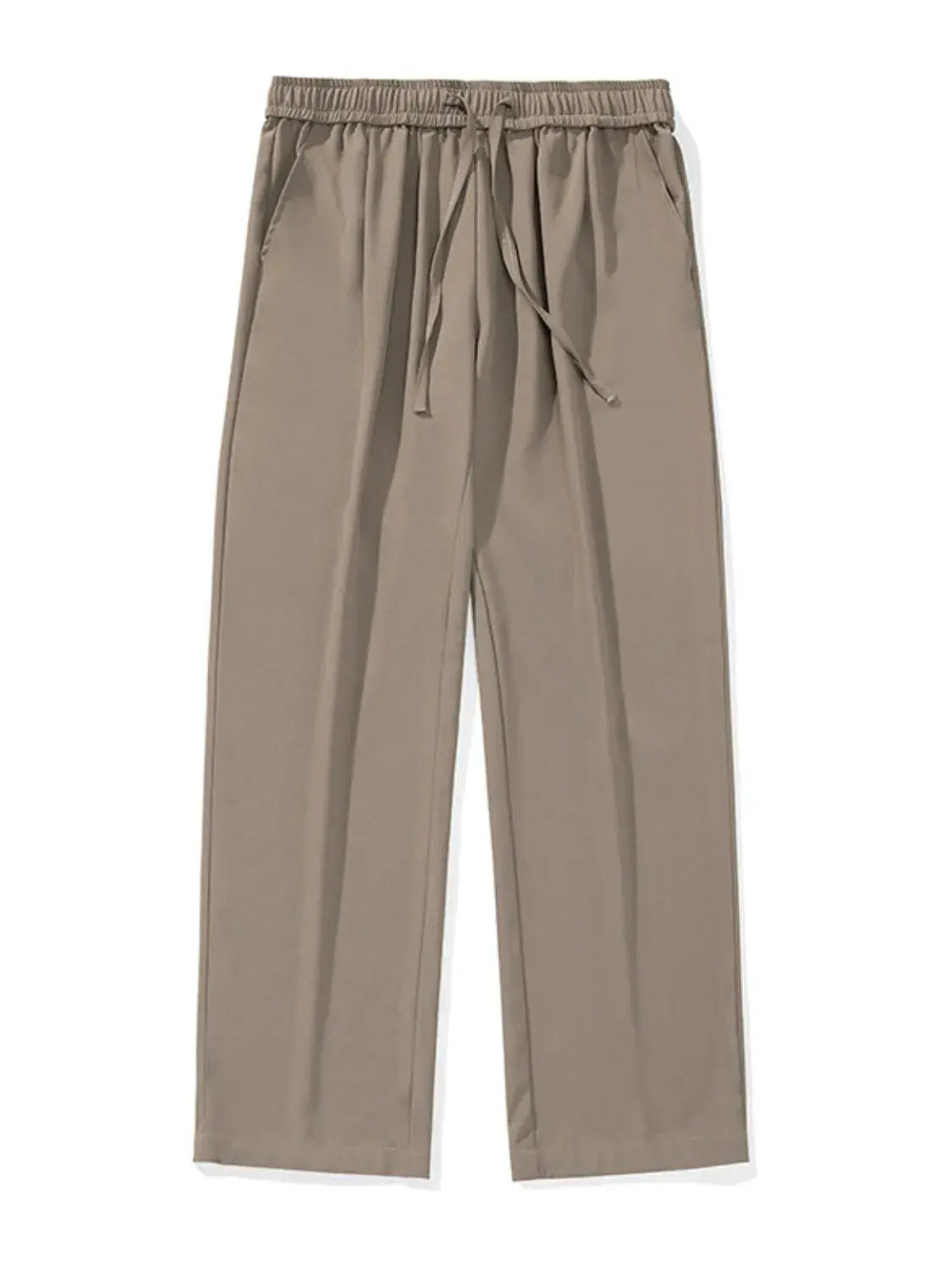 Men's Plus Size Drawstring Wide Leg Pants.