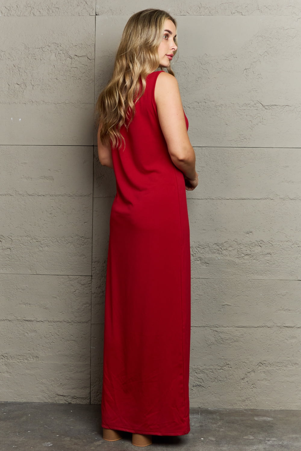 Plus Size Scoop Neck Maxi Tank Dress - Premium Dresses from Trendsi - Just $32.99! Shop now at Handbags Specialist Headquarter