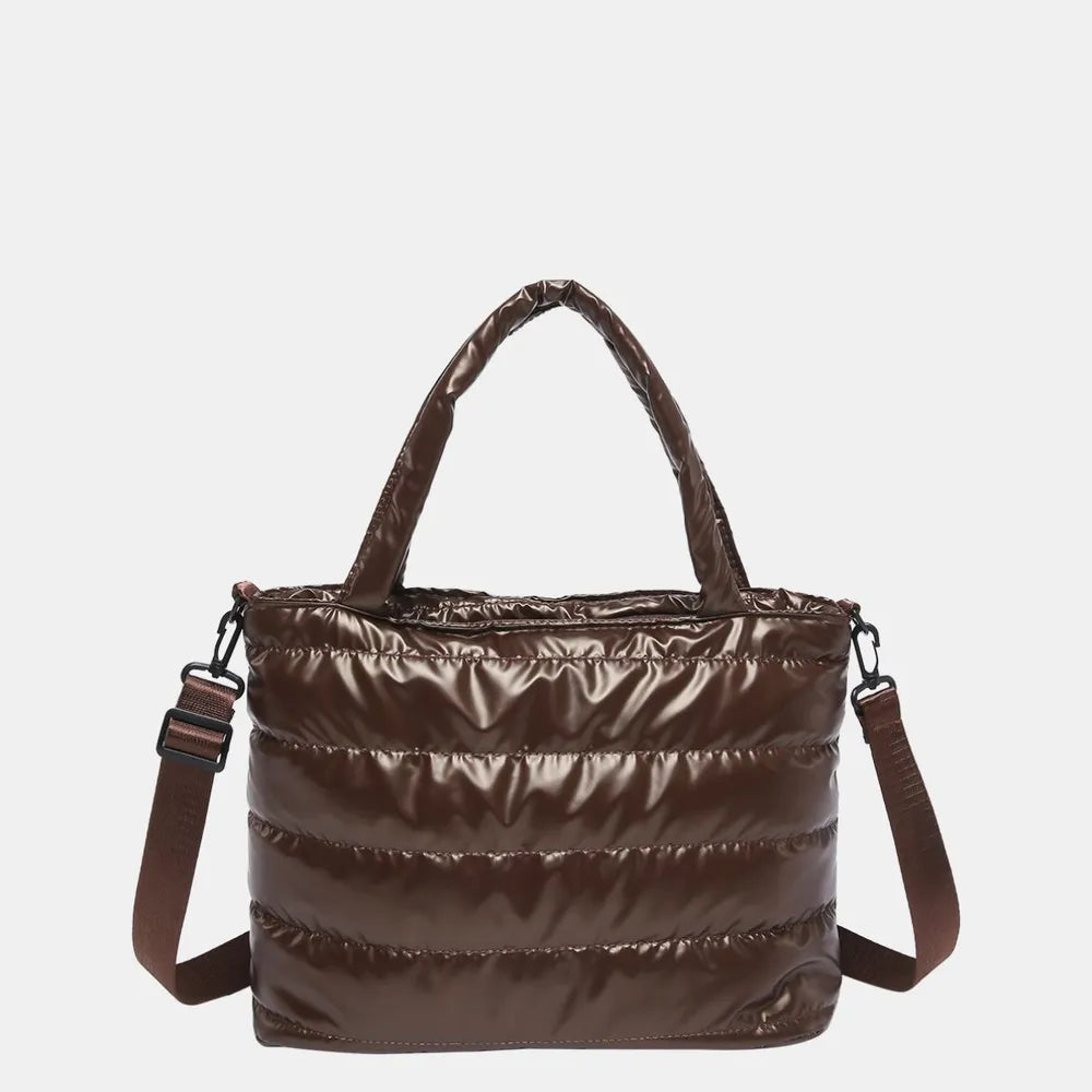 PU Leather Detachable Strap Crossbody Bag - Premium Crossbody Bag from Trendsi - Just $19.99! Shop now at Handbags Specialist Headquarter