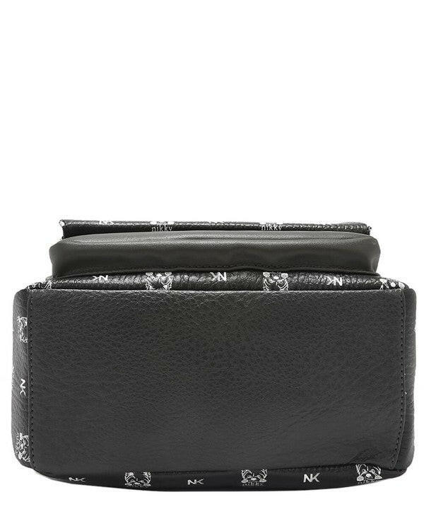 Nicole Lee USA Cat Eco-Leather Convertible Backpack Bag.