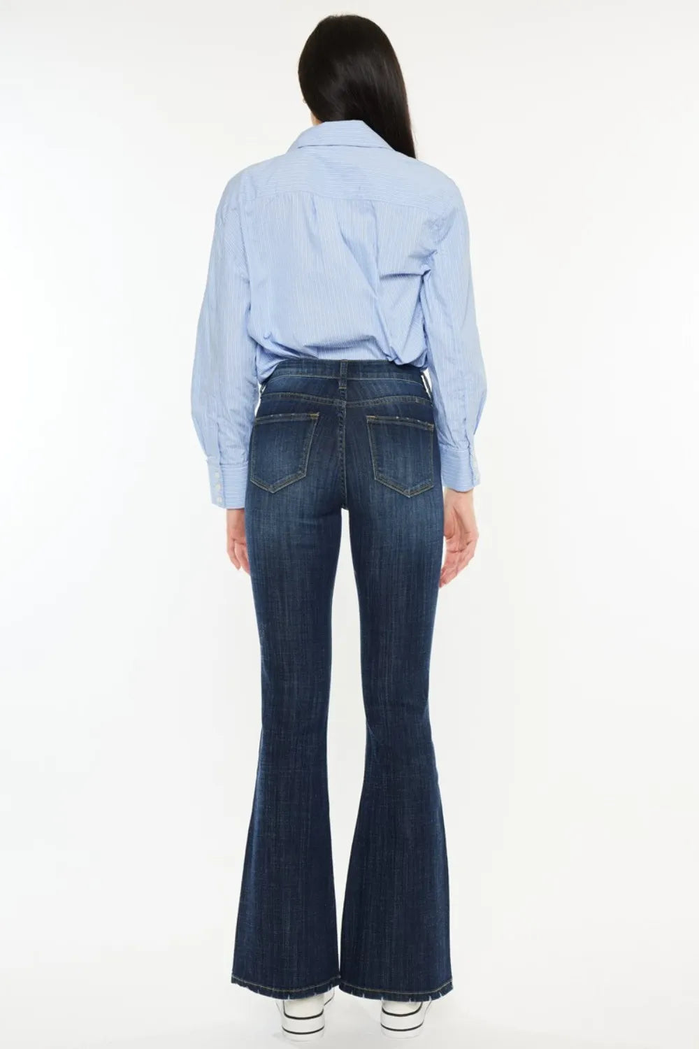 Kancan Full Size Mid Rise Flare Jeans - Premium Sleepwear from Trendsi - Just $67.99! Shop now at Handbags Specialist Headquarter