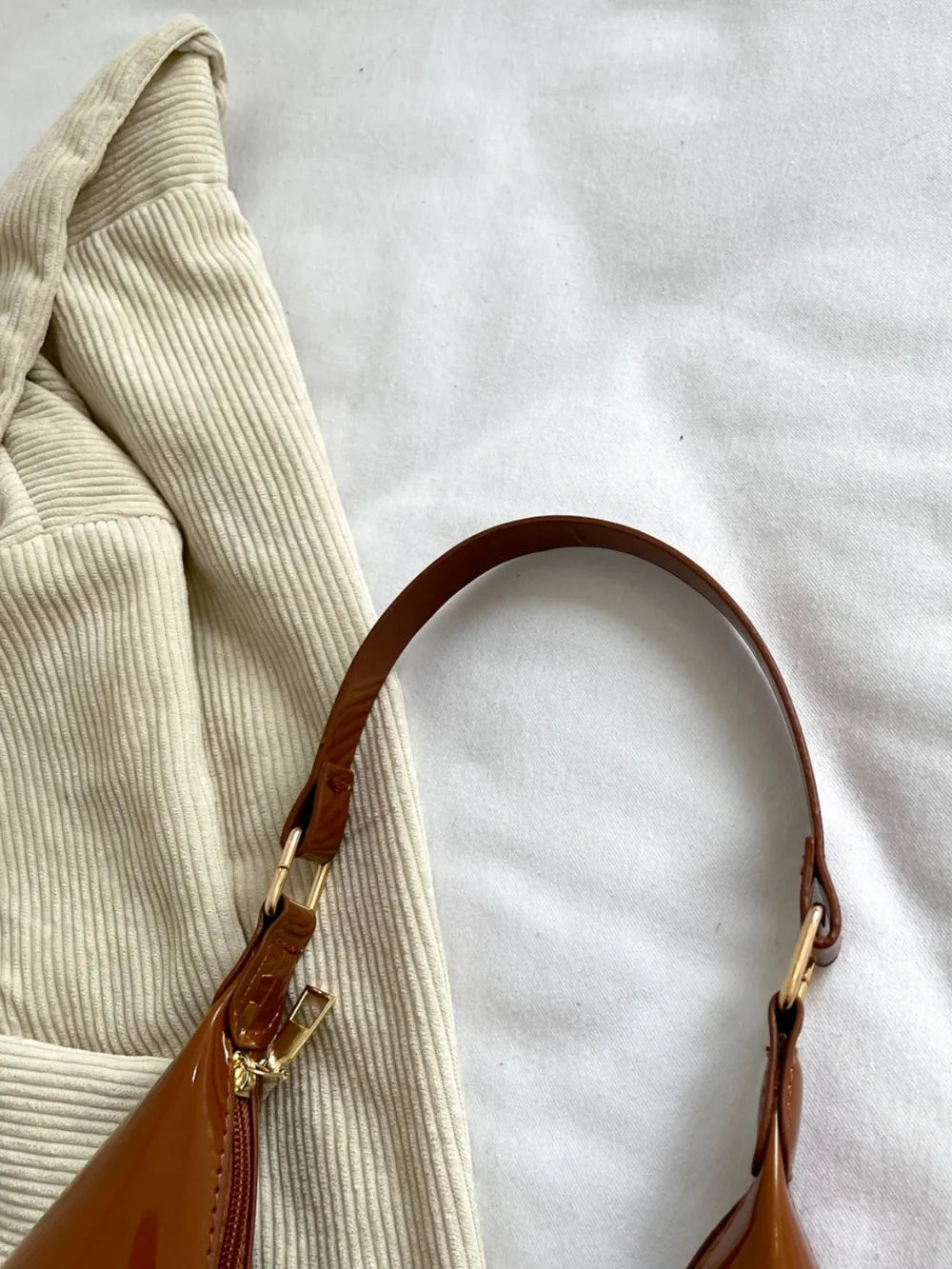 Mirror Surface Shoulder Bag - Premium Tote Bag from Trendsi - Just $39.99! Shop now at Handbags Specialist Headquarter