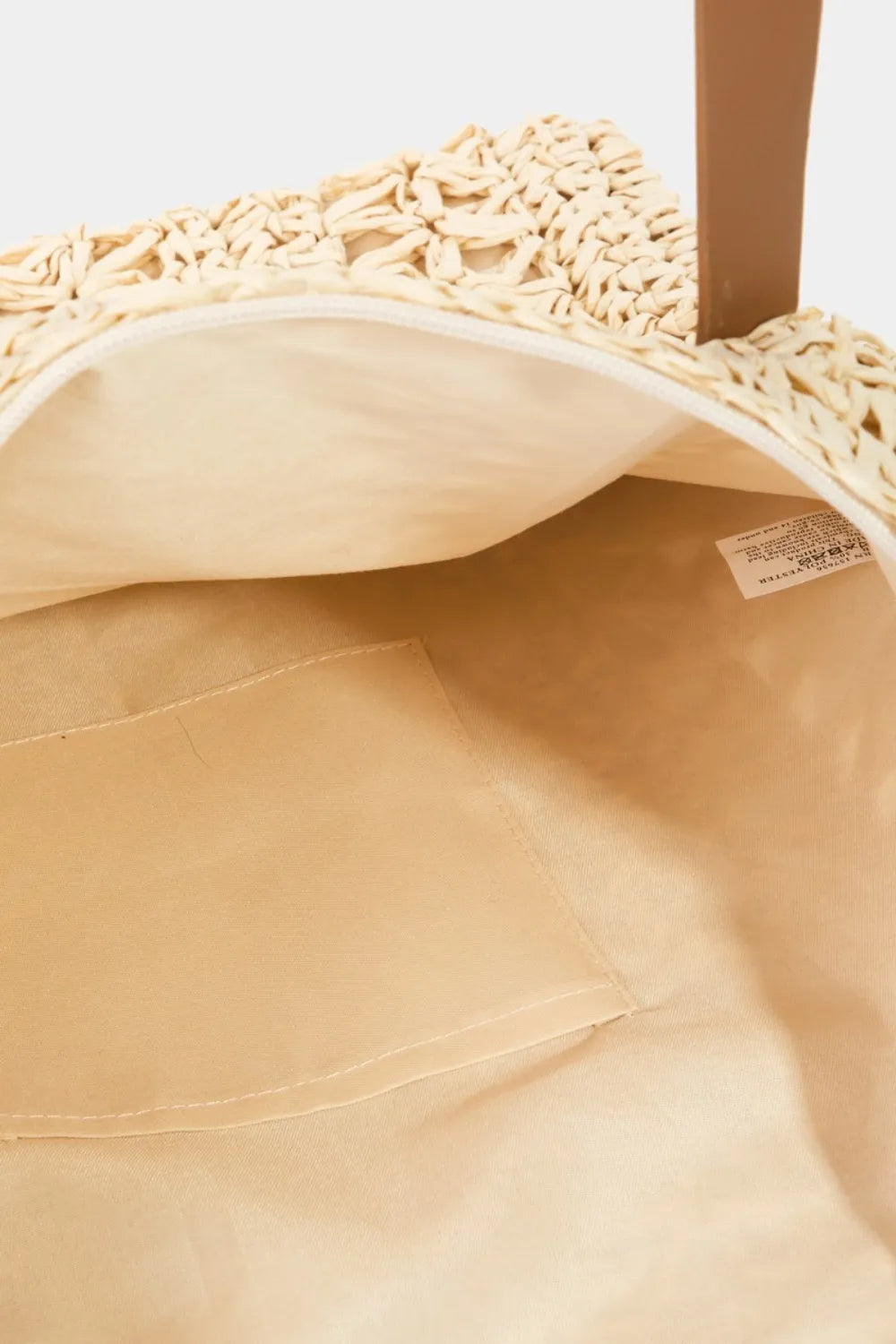 Fame Straw Braided Tote Bag - Premium Tote Bag from Trendsi - Just $32.99! Shop now at Handbags Specialist Headquarter