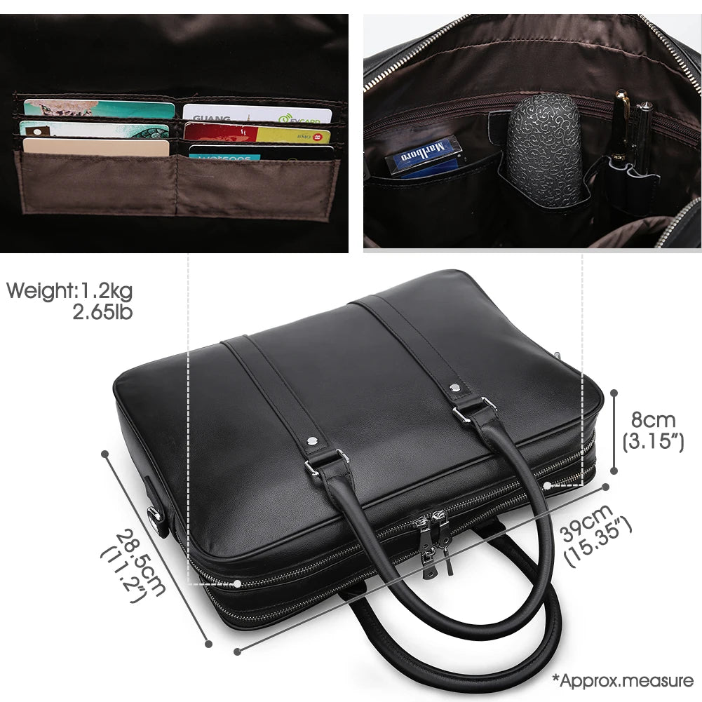 Factory Direct Sale Business Bag Leather Handbag Shoulder Bag Genuine Leather Briefcase Laptop Bag for Men Customization - Premium from Handbags Specialist Headquarter - Just $121.99! Shop now at Handbags Specialist Headquarter