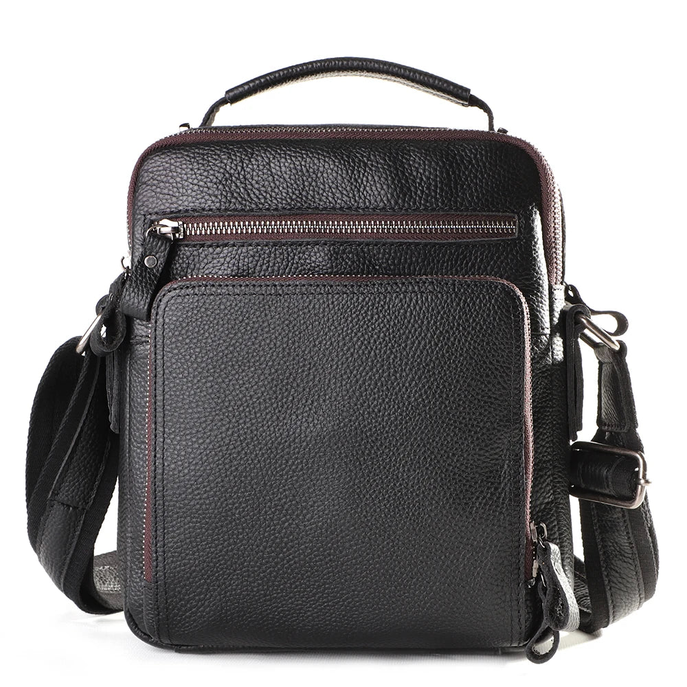 JOYIR New Genuine Leather Men Vintage Handbags Small Flap Men's Shoulder Bag Casual Office Messenger Bags Fashion Crossbody Bag - Premium from eprolo - Just $73.46! Shop now at Handbags Specialist Headquarter