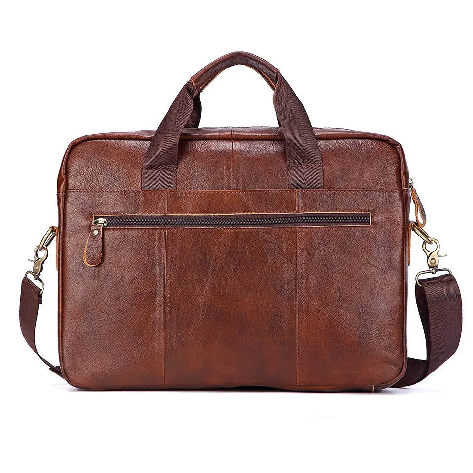 Men Genuine Leather Handbags Casual Leather Laptop Bags Male Business Travel Messenger Bags Men's Crossbody Shoulder Bag - Premium from LACHIOUR Store - Just $169.99! Shop now at Handbags Specialist Headquarter