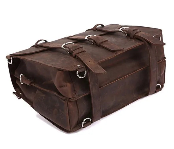 Vintage Crazy horse Genuine Leather Men Travel Bags Luggage Travel Bag Leather Men Duffle Bag Large Men Weekend Bag Overnight - Premium  from eprolo - Just $240.55! Shop now at Handbags Specialist Headquarter