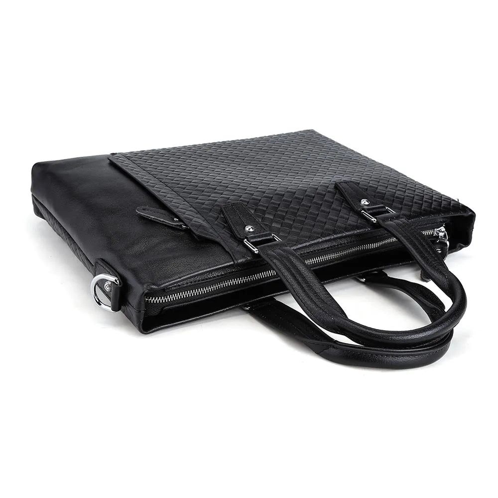 Leather Handbag Business Office Briefcase Genuine Leather Laptop Bag for Men - Premium Handbags from Handbags Specialist Headquarter - Just $102.99! Shop now at Handbags Specialist Headquarter