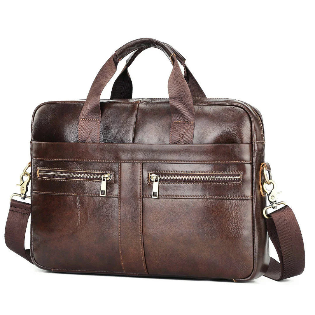 Men Genuine Leather Handbags Casual Leather Laptop Bags Male Business Travel Messenger Bags Men's Crossbody Shoulder Bag - Premium from LACHIOUR Store - Just $169.99! Shop now at Handbags Specialist Headquarter
