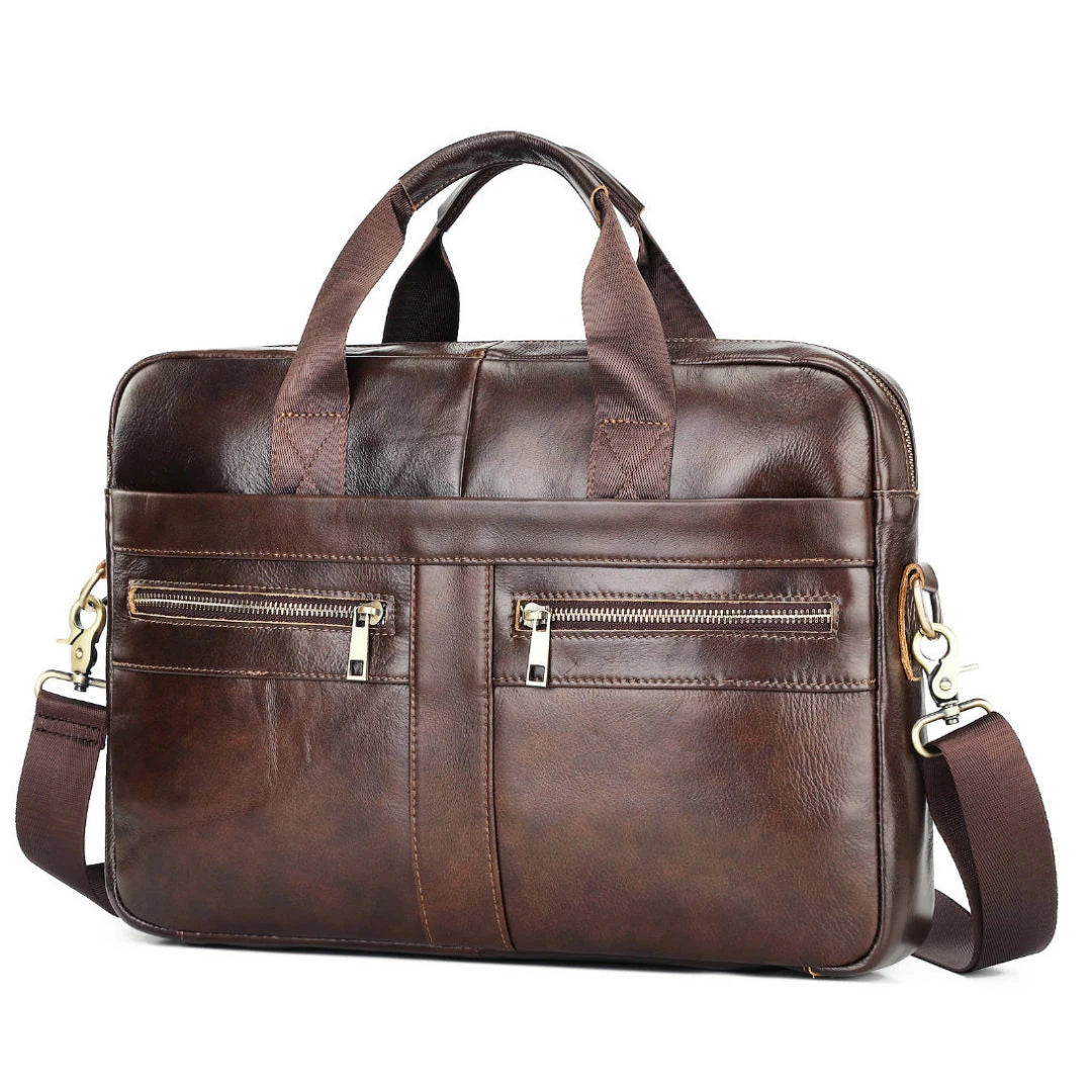 Men Genuine Leather Handbags Casual Leather Laptop Bags Male Business Travel Messenger Bags Men's Crossbody Shoulder Bag - Premium from LACHIOUR Store - Just $169.99! Shop now at Handbags Specialist Headquarter