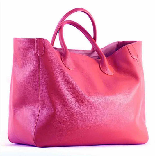 Oversized 41cm Big Women Tote Bag 100% Natural Leather Top Cow Hide Leather Handbag Luxury Lady Travel Bag Daily New - Premium Luggage Travel Bags from eprolo - Just $162.13! Shop now at Handbags Specialist Headquarter