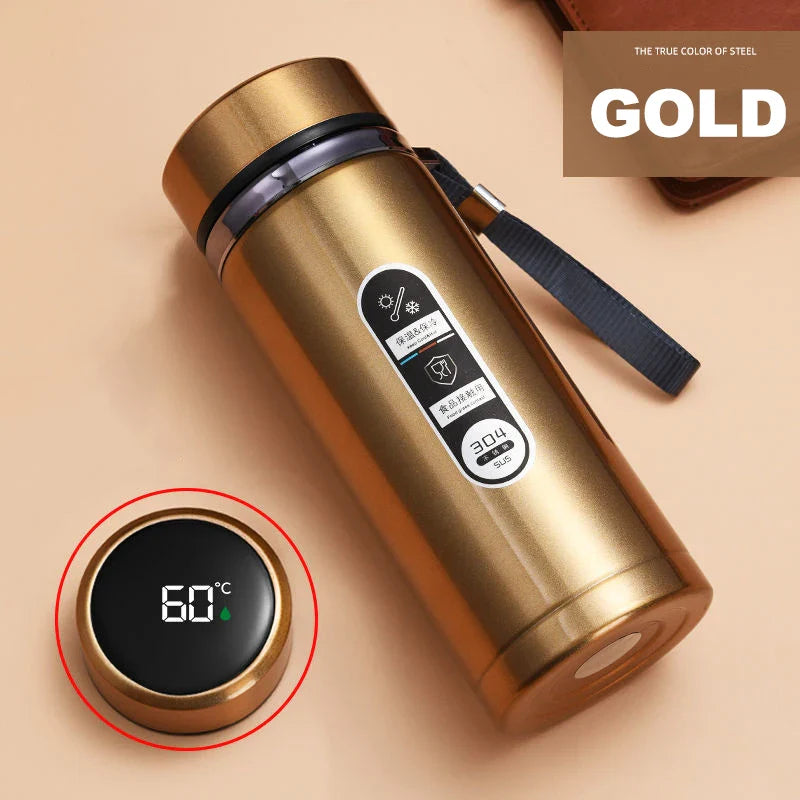 500ml–1L Stainless Steel Thermos Bottle – LED Temperature Display Vacuum Flask - Premium Water Bottles from Shop1104693174 Store - Just $23.99! Shop now at Handbags Specialist Headquarter