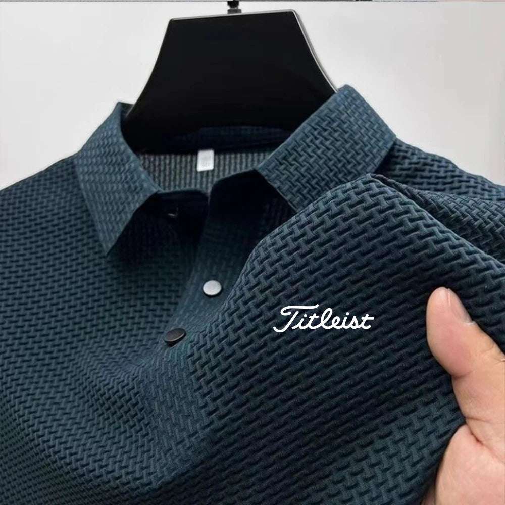 High Quality Summer Men's Ice Silk Polo Shirt New Short Sleeve Tops T-Shirt Polo Shirt Men's Fashion Casual Golf Clothing - Premium Men's Polo Shirt from Handbags Specialist Headquarter - Just $34.95! Shop now at Handbags Specialist Headquarter
