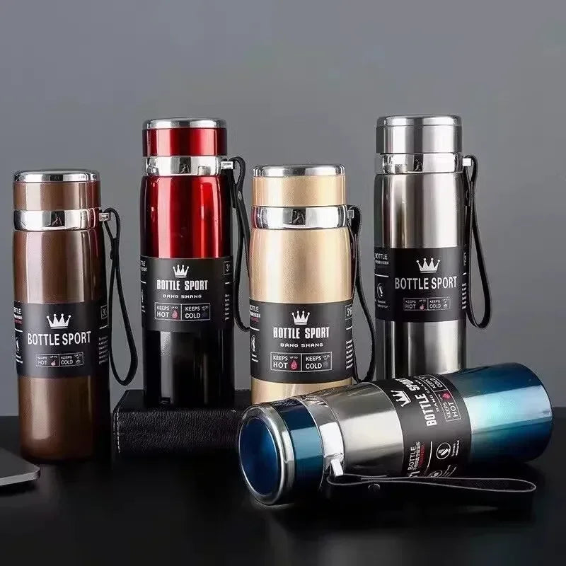 1L Thermal Water Bottle Keep Cold and Hot Water Bottle Thermos for Coffee Tea Vacuum Flasks Stainless Steel Thermos Bottle - Premium Water Bottles from eprolo - Just $23.99! Shop now at Handbags Specialist Headquarter