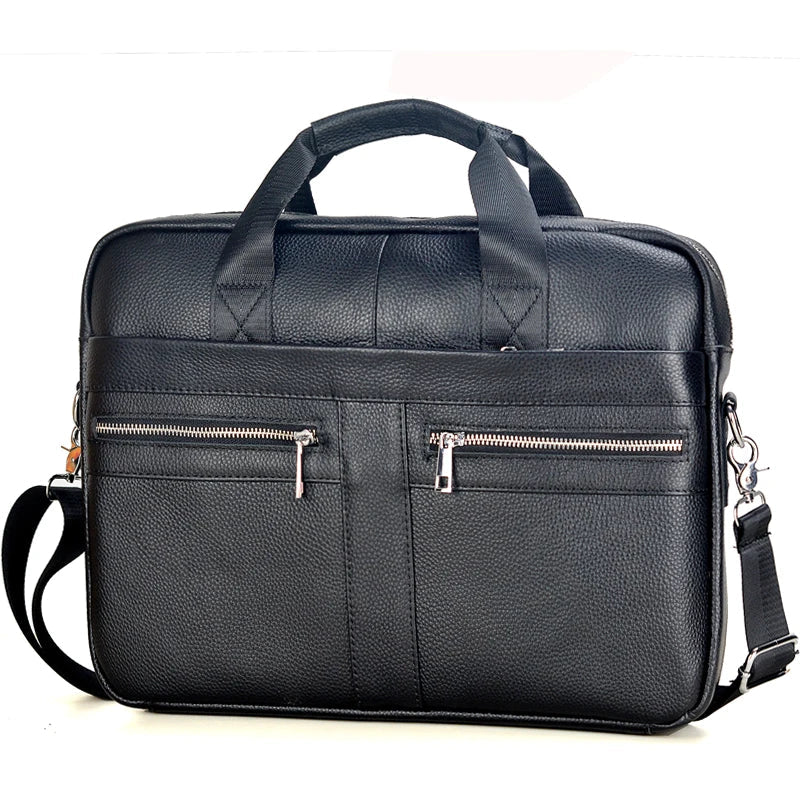 Men Genuine Leather Handbags Casual Leather Laptop Bags Male Business Travel Messenger Bags Men's Crossbody Shoulder Bag - Premium from LACHIOUR Store - Just $169.99! Shop now at Handbags Specialist Headquarter