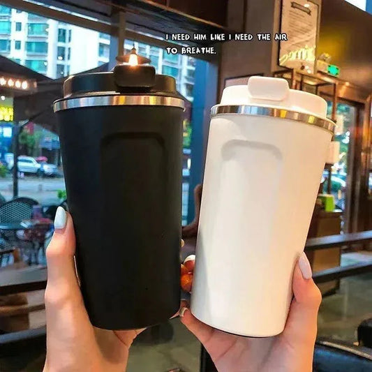 380/510ML Travel Stainless Steel Coffee Cup Thermal Mug Leak-Proof Thermos Bottle Tea Coffee Mug Vacuum Flask Insulated Cups Hot - Premium Water Bottles from Stone's Store - Just $22.99! Shop now at Handbags Specialist Headquarter