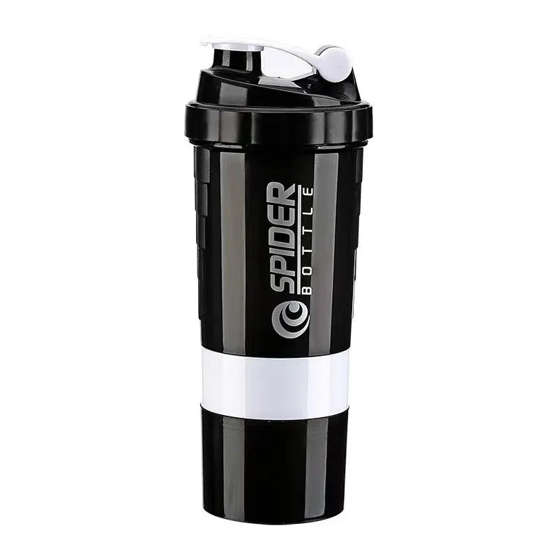 3-Layer Protein Shaker Bottle – Leakproof, BPA-Free, with Powder & Pill Storage for Fitness and Gym - Premium Water Bottles from Stone's Store - Just $20.49! Shop now at Handbags Specialist Headquarter