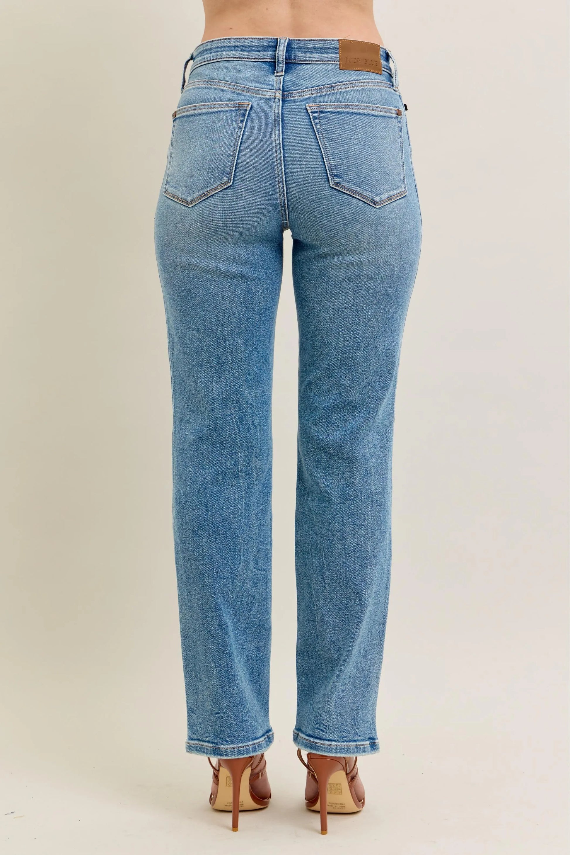 Judy Blue Full Size Hw Vintage Straight Jeans Plus Size - Premium Women / Jeans & Denim from Trendsi - Just $64.99! Shop now at Handbags Specialist Headquarter