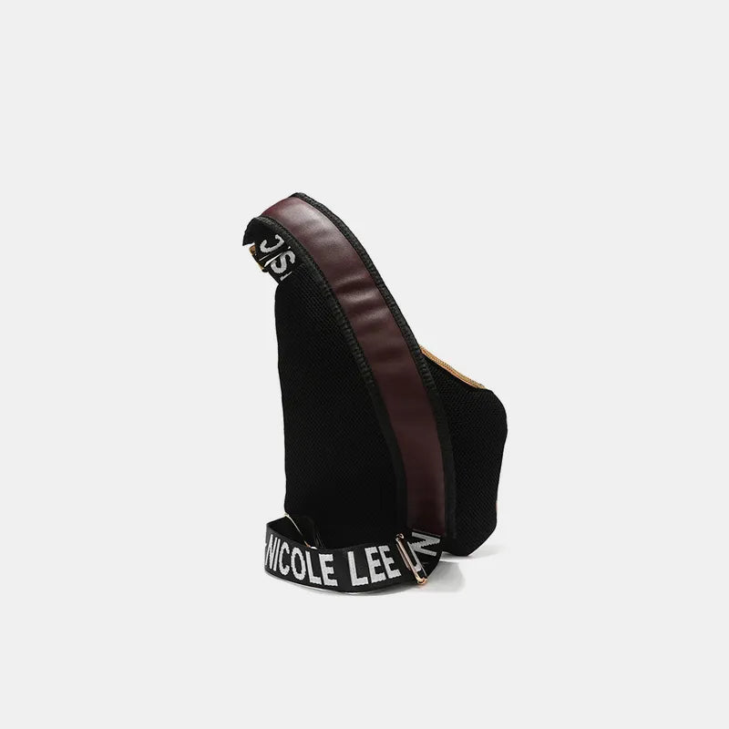 Nicole Lee USA Vegan Leather Leopard & Lip Pattern Crossbody Bag - Premium Wallet from Trendsi - Just $53.99! Shop now at Handbags Specialist Headquarter