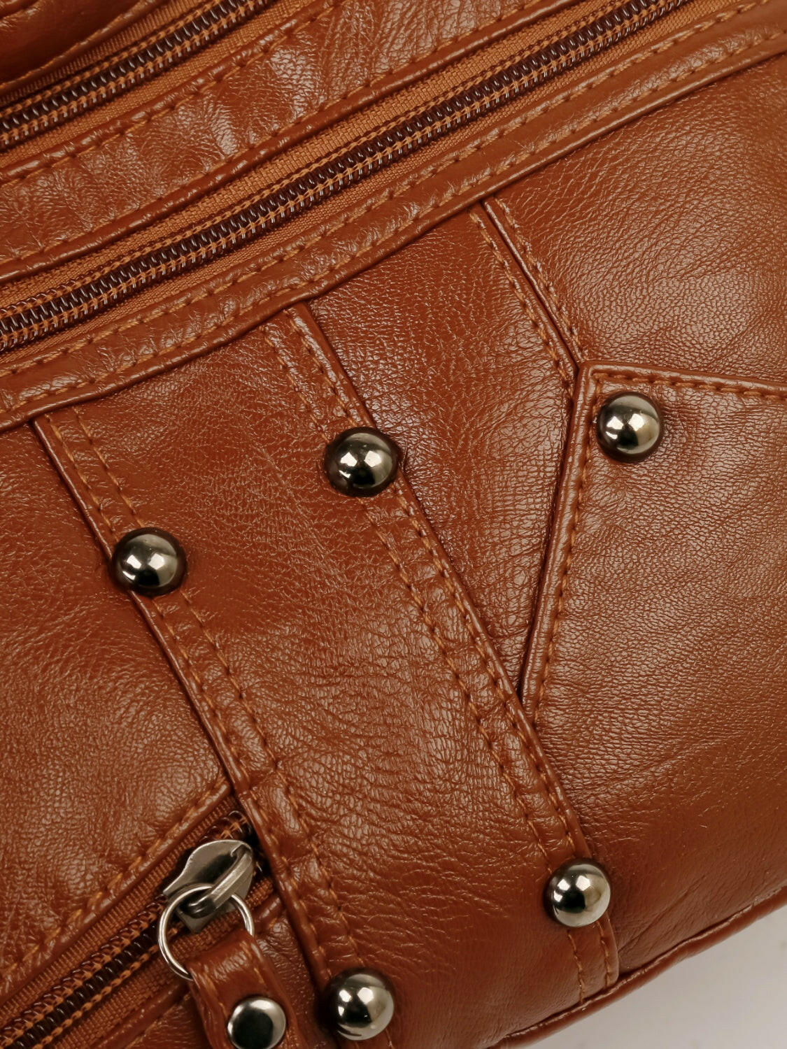 PU Leather Adjustable Strap Shoulder Bag.