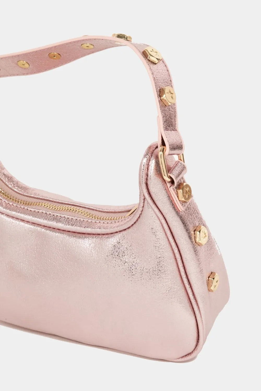 Fame Star Button Trim Hobo Handbag - Premium Tote Bag from Trendsi - Just $39.99! Shop now at Handbags Specialist Headquarter
