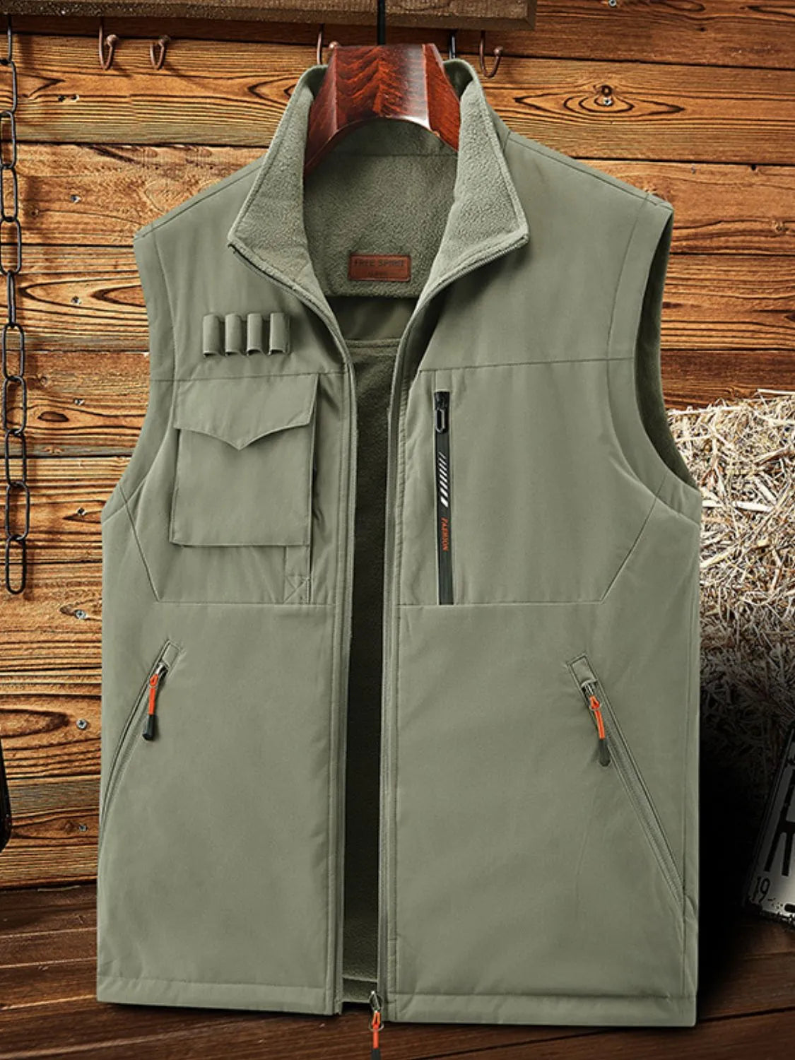 Men's Plus Size Zip Up Vest - Premium from Trendsi - Just $51.20! Shop now at Handbags Specialist Headquarter