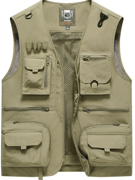 Men's Full Size Zip Up Vest with Pockets Plus Size - Premium Men's Zip Up Vest from Trendsi - Just $81.87! Shop now at Handbags Specialist Headquarter