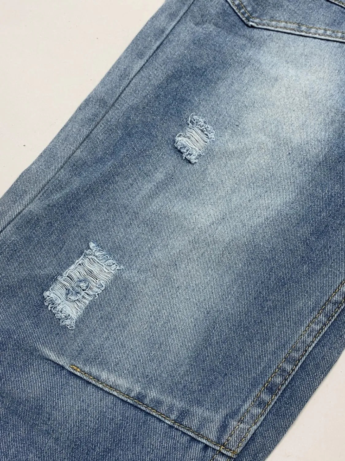 Distressed Jeans with Pockets - Premium Women / Jeans & Denim from Trendsi - Just $35.86! Shop now at Handbags Specialist Headquarter