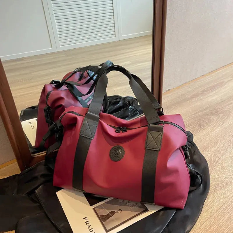 Oxford Cloth Travel Handbag.