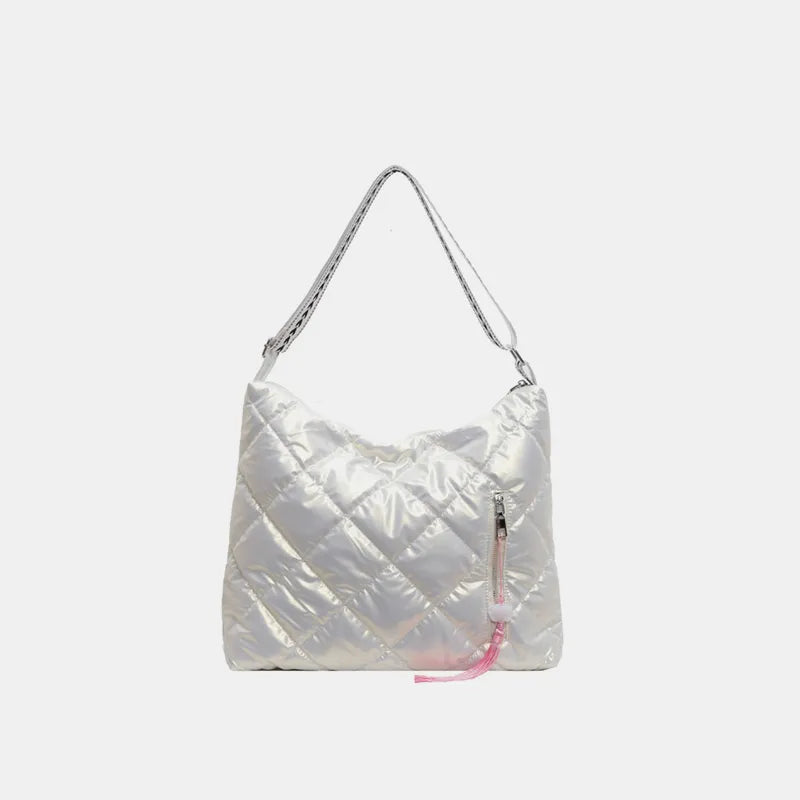 Quilted Nylon Travel Bag - Premium travel-bag from Trendsi - Just $39.99! Shop now at Handbags Specialist Headquarter