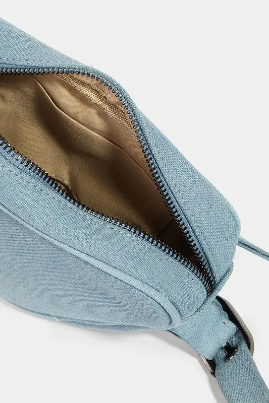 Fame PU Leather Triangle Crossbody Bag - Premium Crossbody Bag from Trendsi - Just $30.99! Shop now at Handbags Specialist Headquarter