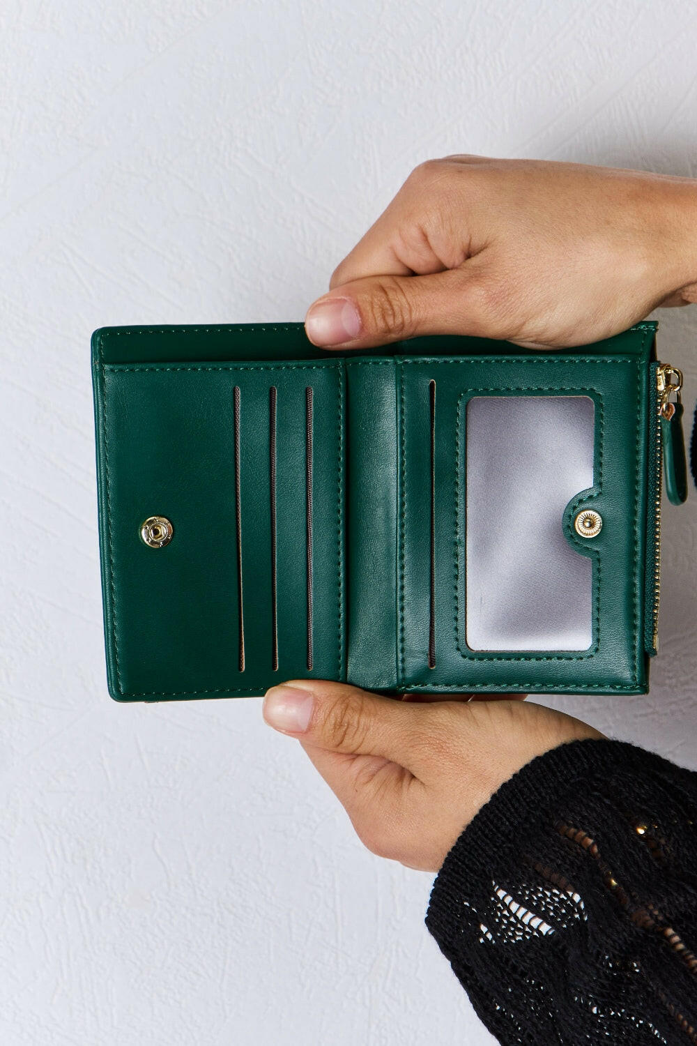 David Jones Texture PU Leather Mini Wallet.